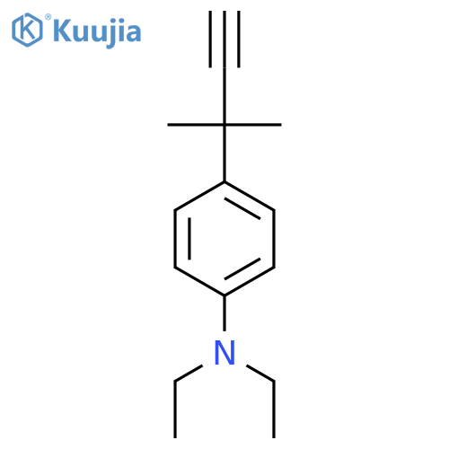 N,N-diethyl-4-(2-methylbut-3-yn-2-yl)aniline structure