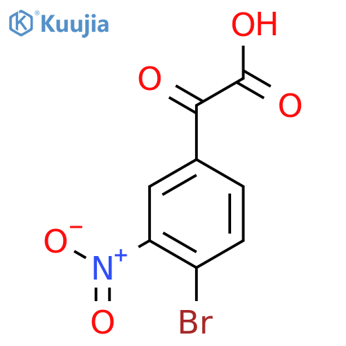 2-(4-bromo-3-nitrophenyl)-2-oxoacetic acid structure