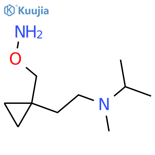 (2-{1-(aminooxy)methylcyclopropyl}ethyl)(methyl)(propan-2-yl)amine structure