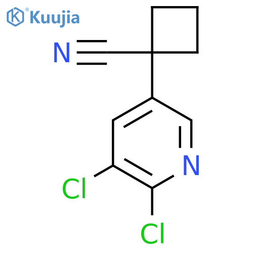 1-(5,6-dichloropyridin-3-yl)cyclobutane-1-carbonitrile structure