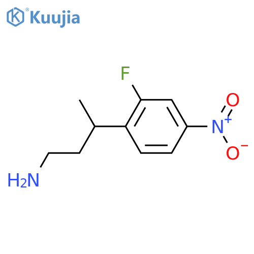3-(2-fluoro-4-nitrophenyl)butan-1-amine structure