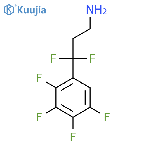 3,3-difluoro-3-(2,3,4,5-tetrafluorophenyl)propan-1-amine structure