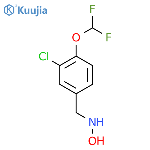 N-{3-chloro-4-(difluoromethoxy)phenylmethyl}hydroxylamine structure