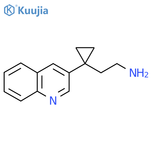 2-1-(quinolin-3-yl)cyclopropylethan-1-amine structure