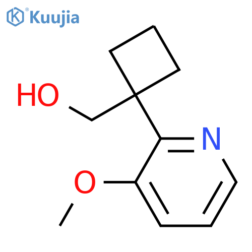 1-(3-methoxypyridin-2-yl)cyclobutylmethanol structure