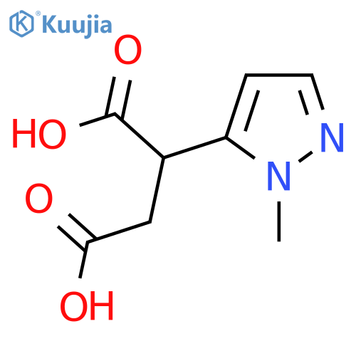 2-(1-methyl-1H-pyrazol-5-yl)butanedioic acid structure