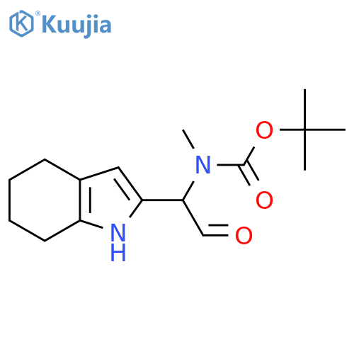 tert-butyl N-methyl-N-2-oxo-1-(4,5,6,7-tetrahydro-1H-indol-2-yl)ethylcarbamate structure