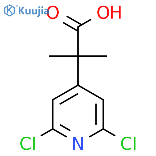 2-(2,6-dichloropyridin-4-yl)-2-methylpropanoic acid structure