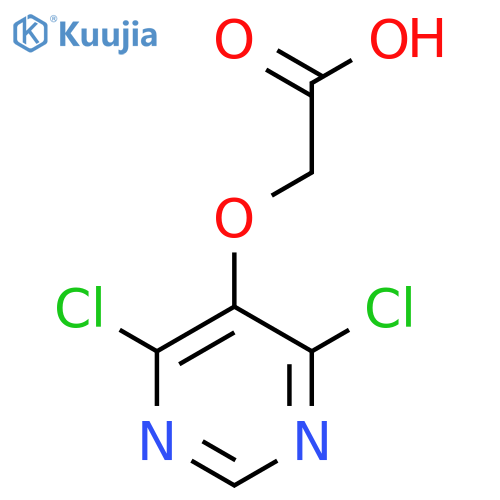 2-(4,6-dichloropyrimidin-5-yl)oxyacetic acid structure