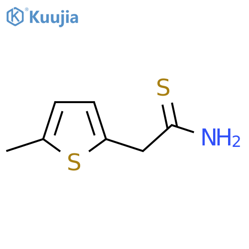 2-(5-methylthiophen-2-yl)ethanethioamide structure