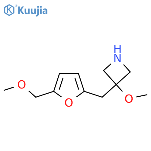 3-methoxy-3-{5-(methoxymethyl)furan-2-ylmethyl}azetidine structure