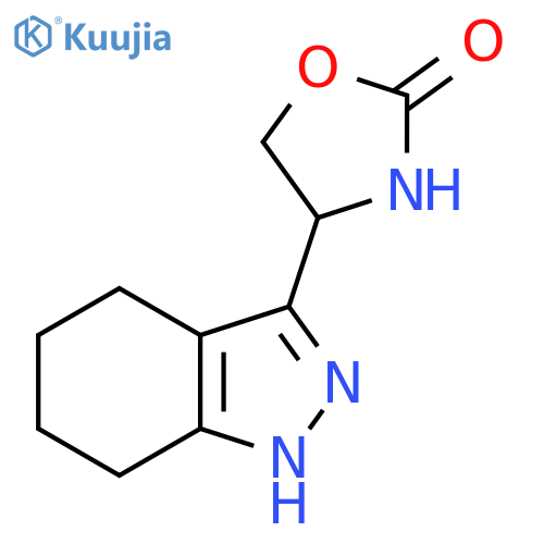 4-(4,5,6,7-tetrahydro-1H-indazol-3-yl)-1,3-oxazolidin-2-one structure