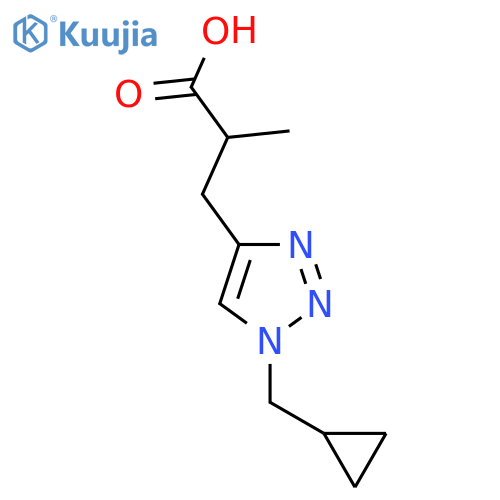 3-1-(cyclopropylmethyl)-1H-1,2,3-triazol-4-yl-2-methylpropanoic acid structure