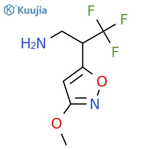 3,3,3-trifluoro-2-(3-methoxy-1,2-oxazol-5-yl)propan-1-amine structure
