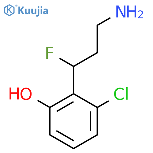 2-(3-amino-1-fluoropropyl)-3-chlorophenol structure