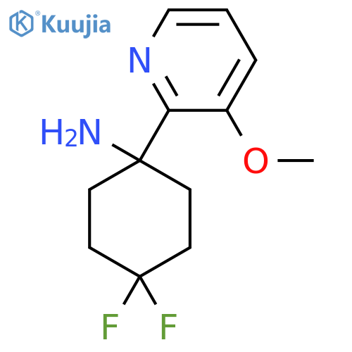 4,4-difluoro-1-(3-methoxypyridin-2-yl)cyclohexan-1-amine structure