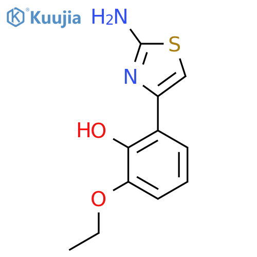 2-(2-amino-1,3-thiazol-4-yl)-6-ethoxyphenol structure