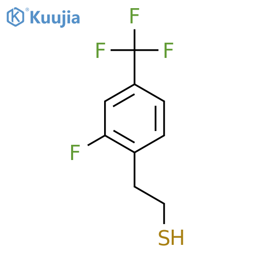 2-2-fluoro-4-(trifluoromethyl)phenylethane-1-thiol structure
