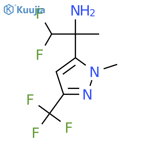 1,1-difluoro-2-1-methyl-3-(trifluoromethyl)-1H-pyrazol-5-ylpropan-2-amine structure