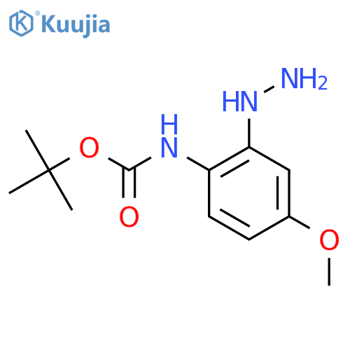 tert-butyl N-(2-hydrazinyl-4-methoxyphenyl)carbamate structure