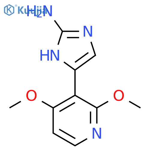 5-(2,4-dimethoxypyridin-3-yl)-1H-imidazol-2-amine structure