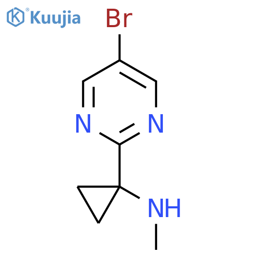 1-(5-bromopyrimidin-2-yl)-N-methylcyclopropan-1-amine structure