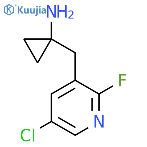 1-(5-chloro-2-fluoropyridin-3-yl)methylcyclopropan-1-amine structure