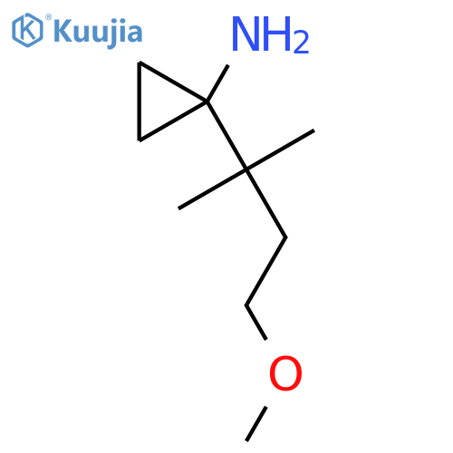 1-(4-methoxy-2-methylbutan-2-yl)cyclopropan-1-amine structure