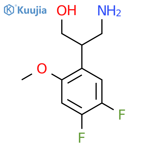 3-amino-2-(4,5-difluoro-2-methoxyphenyl)propan-1-ol structure