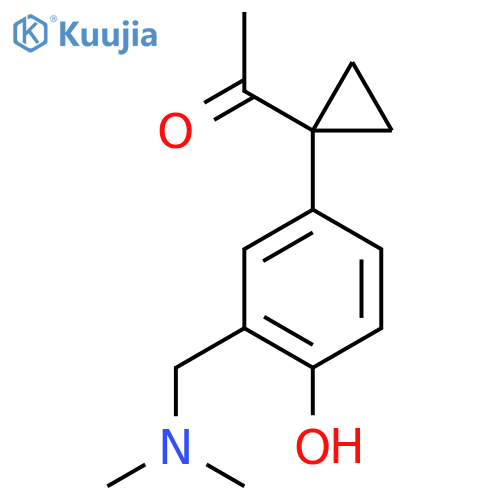 1-(1-{3-(dimethylamino)methyl-4-hydroxyphenyl}cyclopropyl)ethan-1-one structure