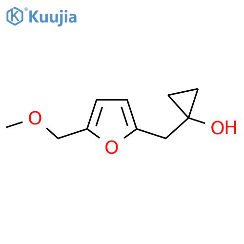 1-{5-(methoxymethyl)furan-2-ylmethyl}cyclopropan-1-ol structure