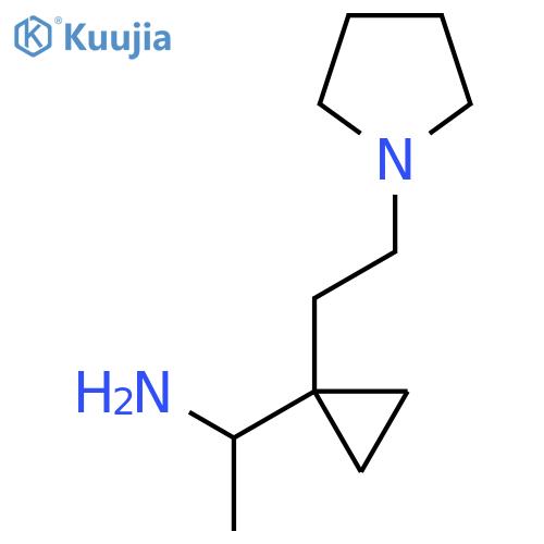 1-{1-2-(pyrrolidin-1-yl)ethylcyclopropyl}ethan-1-amine structure
