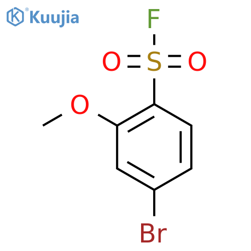 4-bromo-2-methoxybenzene-1-sulfonyl fluoride structure
