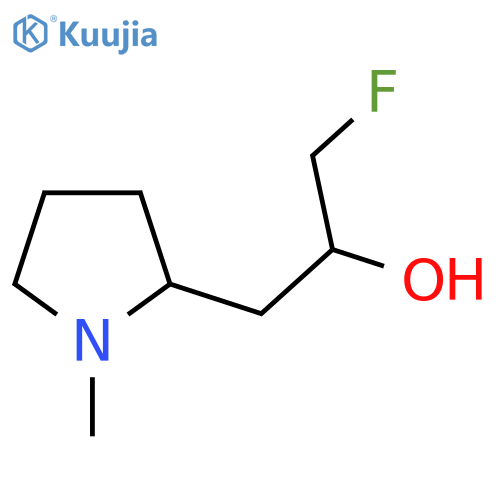 1-fluoro-3-(1-methylpyrrolidin-2-yl)propan-2-ol structure