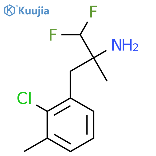 3-(2-chloro-3-methylphenyl)-1,1-difluoro-2-methylpropan-2-amine structure