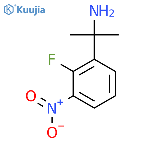 2-(2-fluoro-3-nitrophenyl)propan-2-amine structure