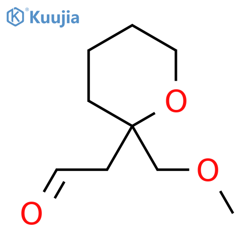 2-2-(methoxymethyl)oxan-2-ylacetaldehyde structure