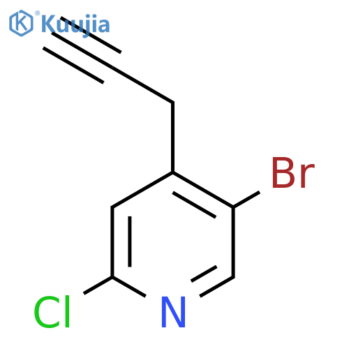 5-bromo-2-chloro-4-(prop-2-yn-1-yl)pyridine structure