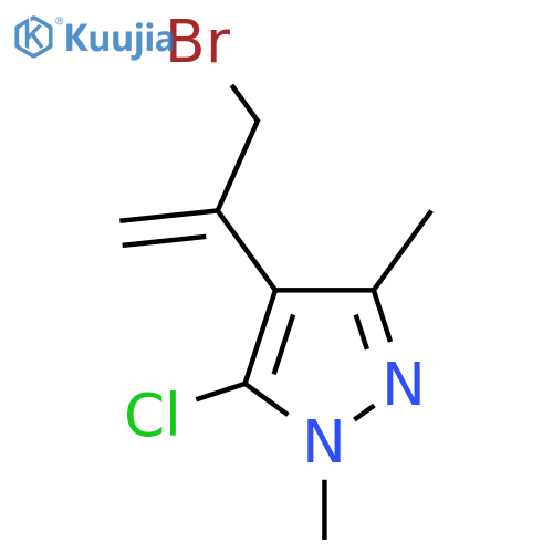 4-(3-bromoprop-1-en-2-yl)-5-chloro-1,3-dimethyl-1H-pyrazole structure