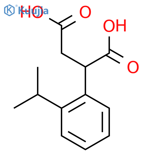 2-2-(propan-2-yl)phenylbutanedioic acid structure