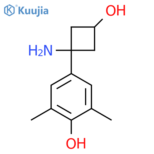 4-(1-amino-3-hydroxycyclobutyl)-2,6-dimethylphenol structure