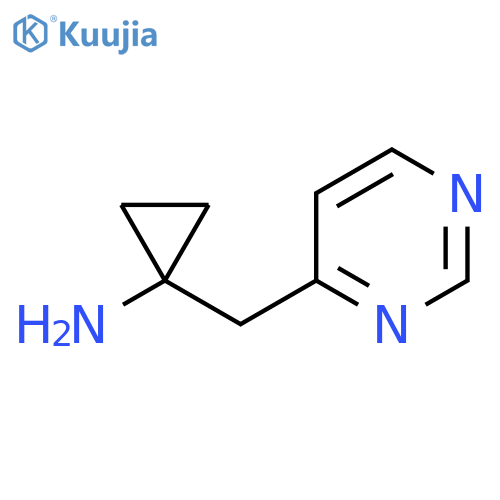 1-(pyrimidin-4-yl)methylcyclopropan-1-amine structure