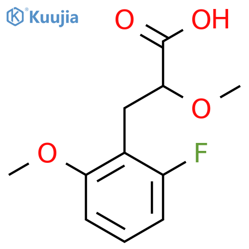 3-(2-fluoro-6-methoxyphenyl)-2-methoxypropanoic acid structure