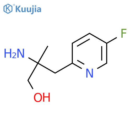 2-Amino-3-(5-fluoropyridin-2-yl)-2-methylpropan-1-ol structure