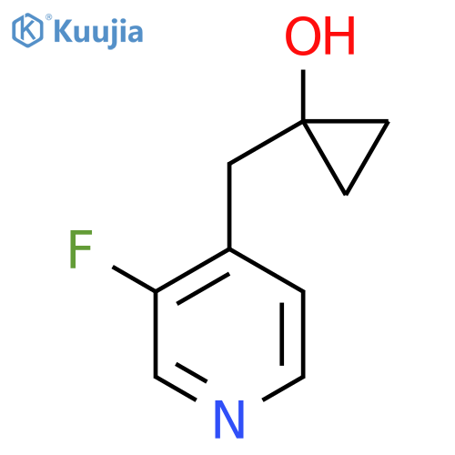 1-(3-fluoropyridin-4-yl)methylcyclopropan-1-ol structure