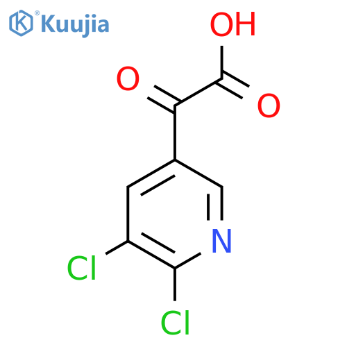 2-(5,6-dichloropyridin-3-yl)-2-oxoacetic acid structure