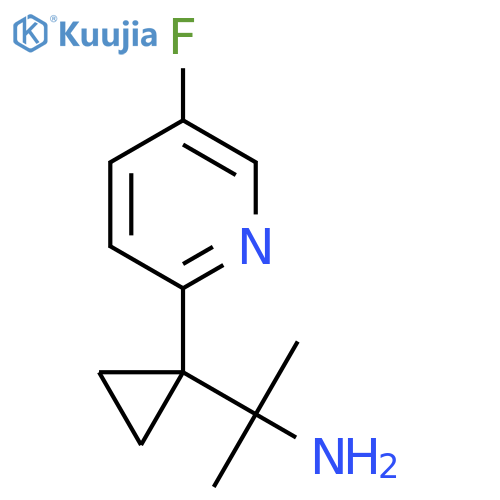 2-1-(5-fluoropyridin-2-yl)cyclopropylpropan-2-amine structure