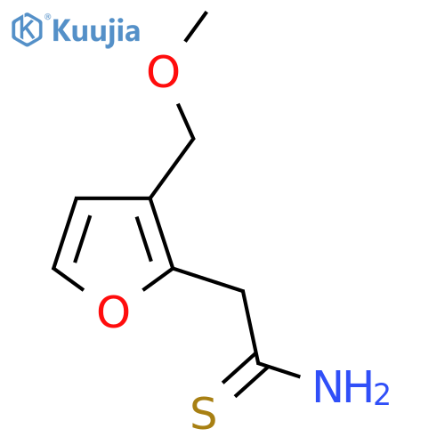 2-3-(methoxymethyl)furan-2-ylethanethioamide structure