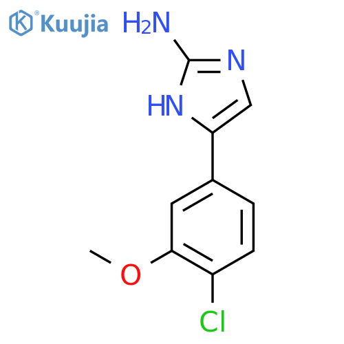 5-(4-chloro-3-methoxyphenyl)-1H-imidazol-2-amine structure