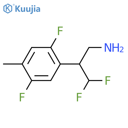 2-(2,5-difluoro-4-methylphenyl)-3,3-difluoropropan-1-amine structure